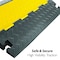 Pyle Cable Ramp, 3.14 in H, 31-1/2 in L, 23.20 in W, 4 Channel, Thermoplastic Rubber PCBLCO108 - alternate 4